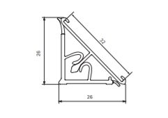 Renaudo.. PIRCHER ALZATINA PER TOP CUCINA FAGGIO RUSTICO MM 30X25X3000